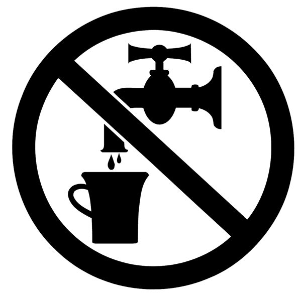Symbol for no dripping faucet vinyl sticker. Customize on line. Environment Pollution Conservation 034-0078